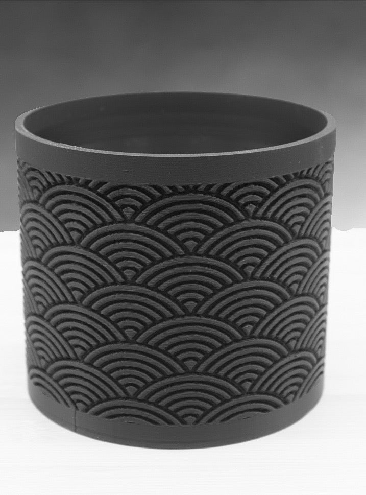 Japanese Wave Planter - Seigaiha Pattern -