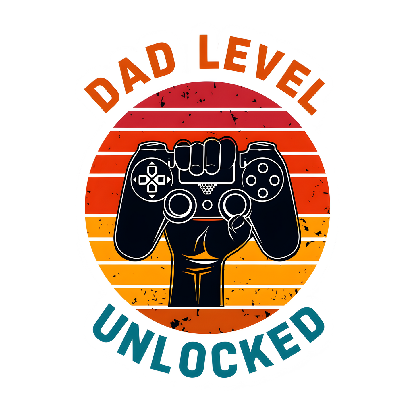 Voor gamers en vaders - Vaderniveau ontgrendeld - Sticker