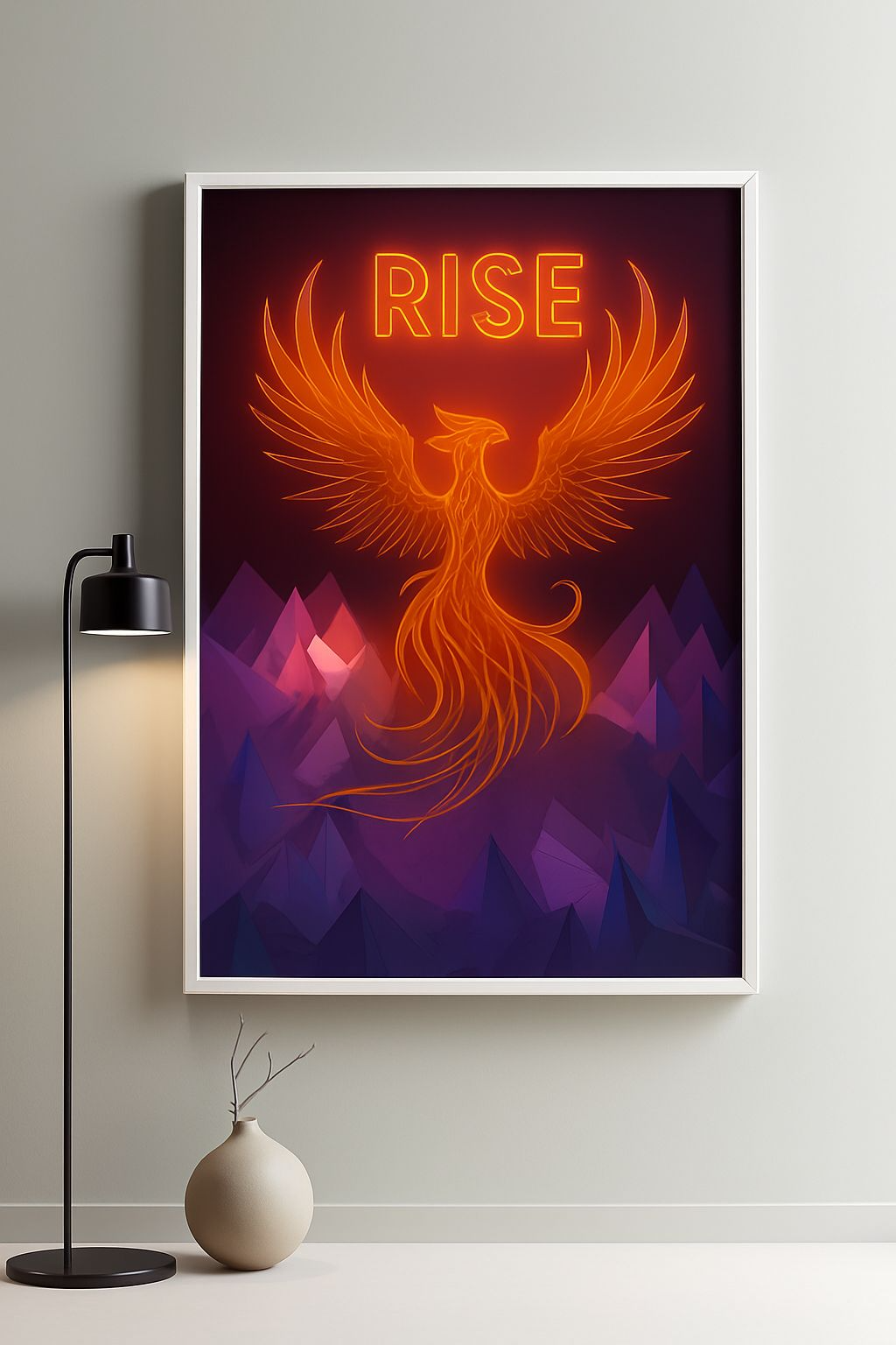 RISE – Neon Phoenix-poster