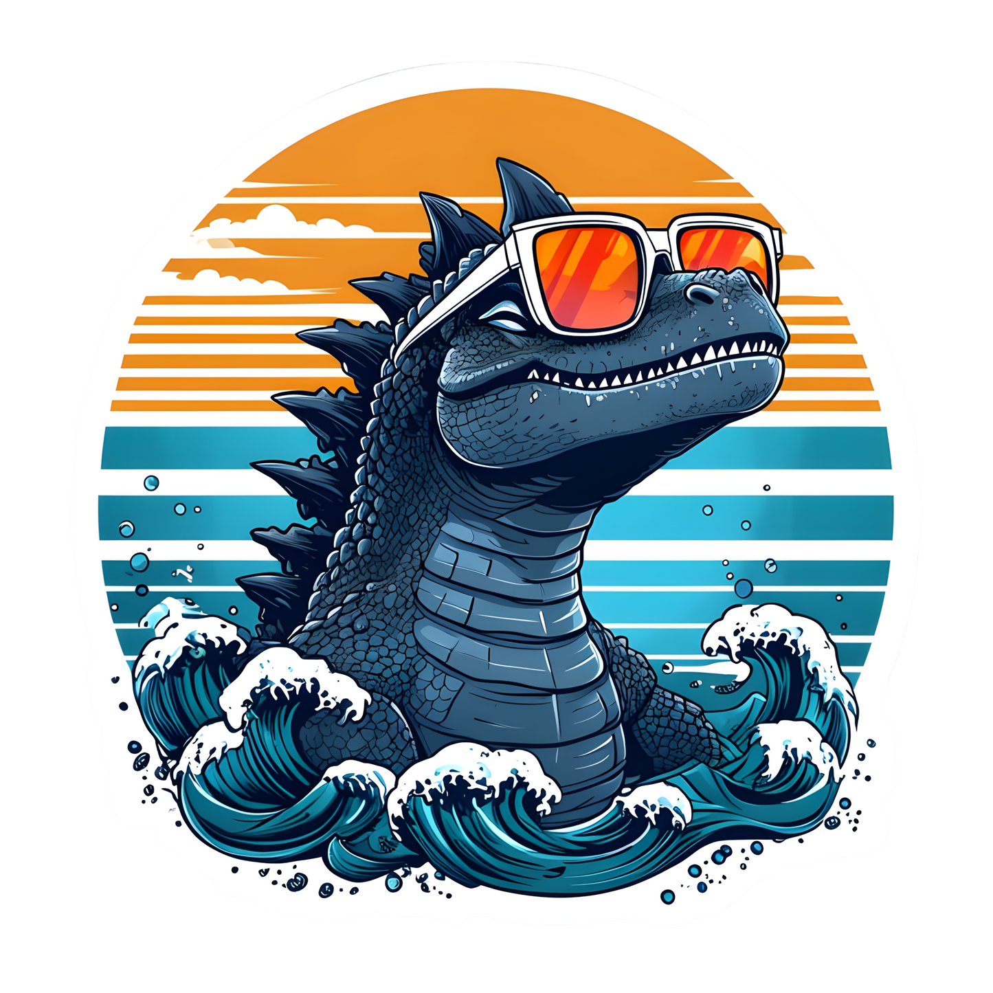 "Chillzilla" – Cool Godzilla Sticker