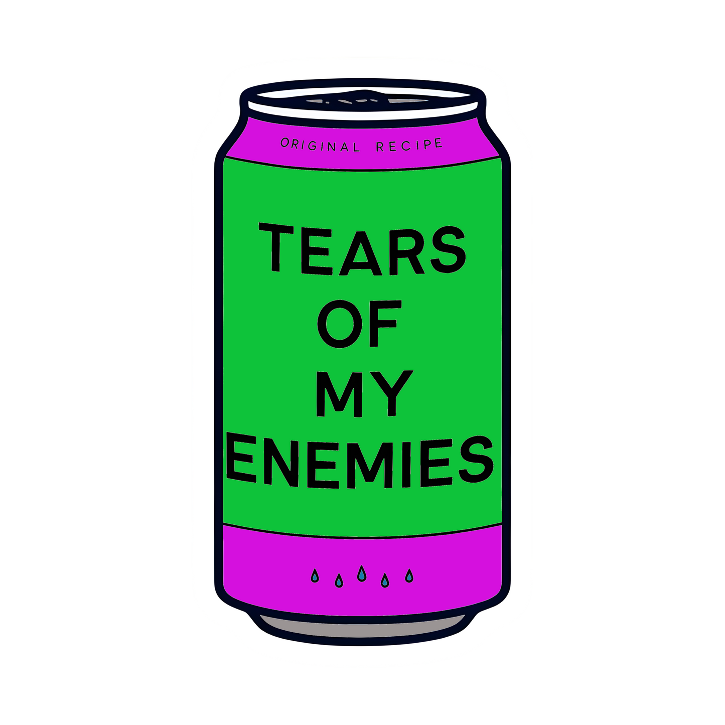 Can with the tears of my enemies - Funny Sticker