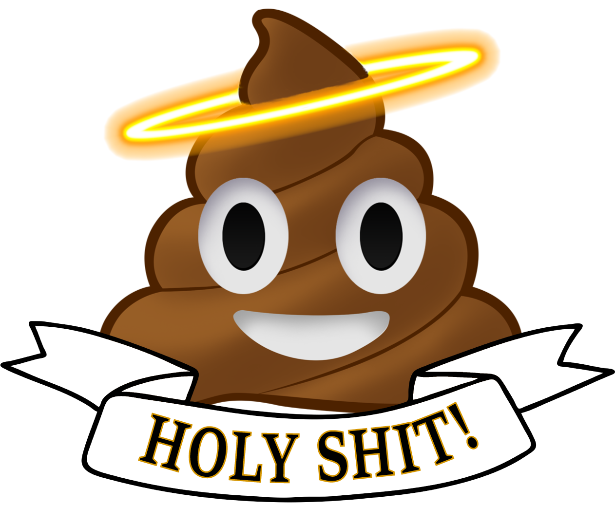 Holy Shit Emoji Sticker