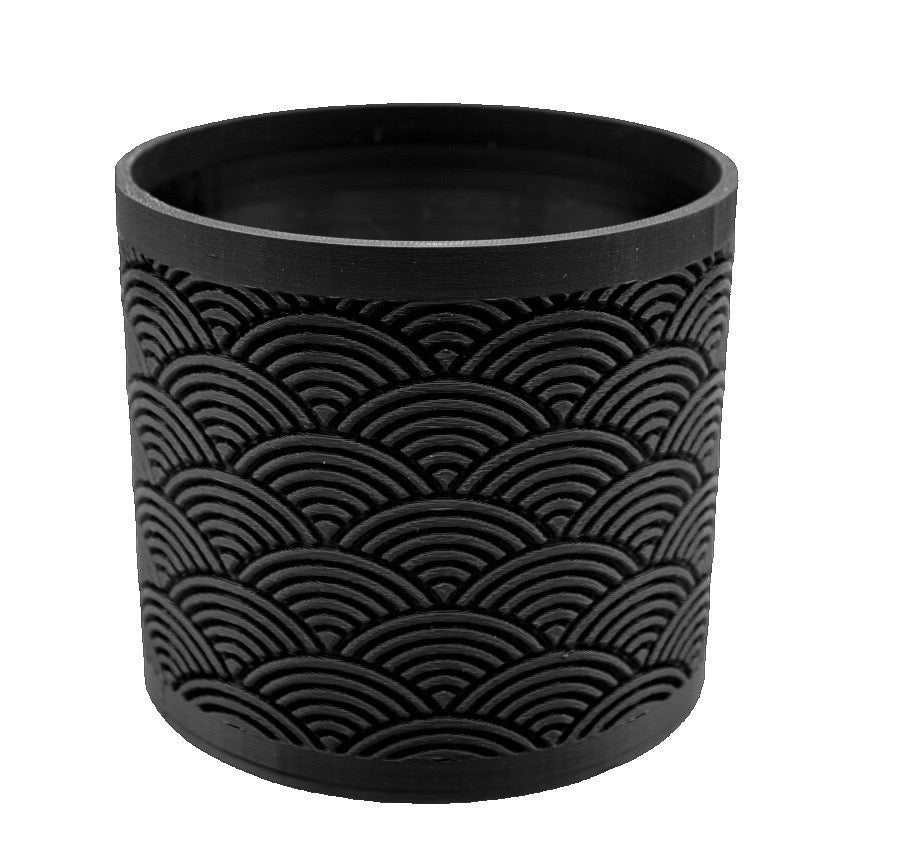 Japanese Wave Planter - Seigaiha Pattern -