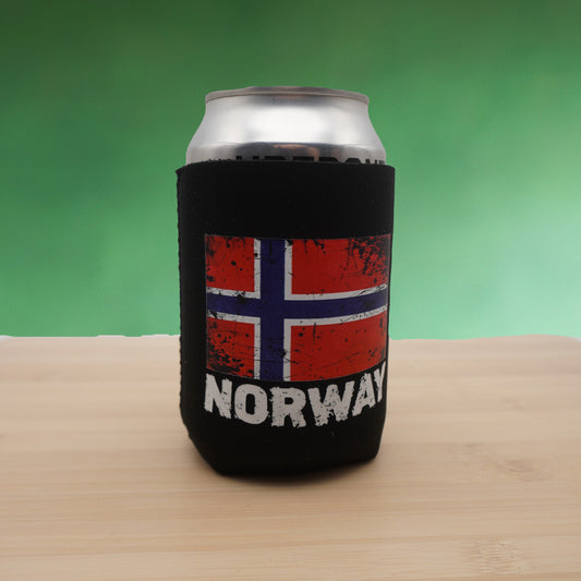 Norway Flag Neoprene Cooler for Standard 330ml Cans – Norse Pride