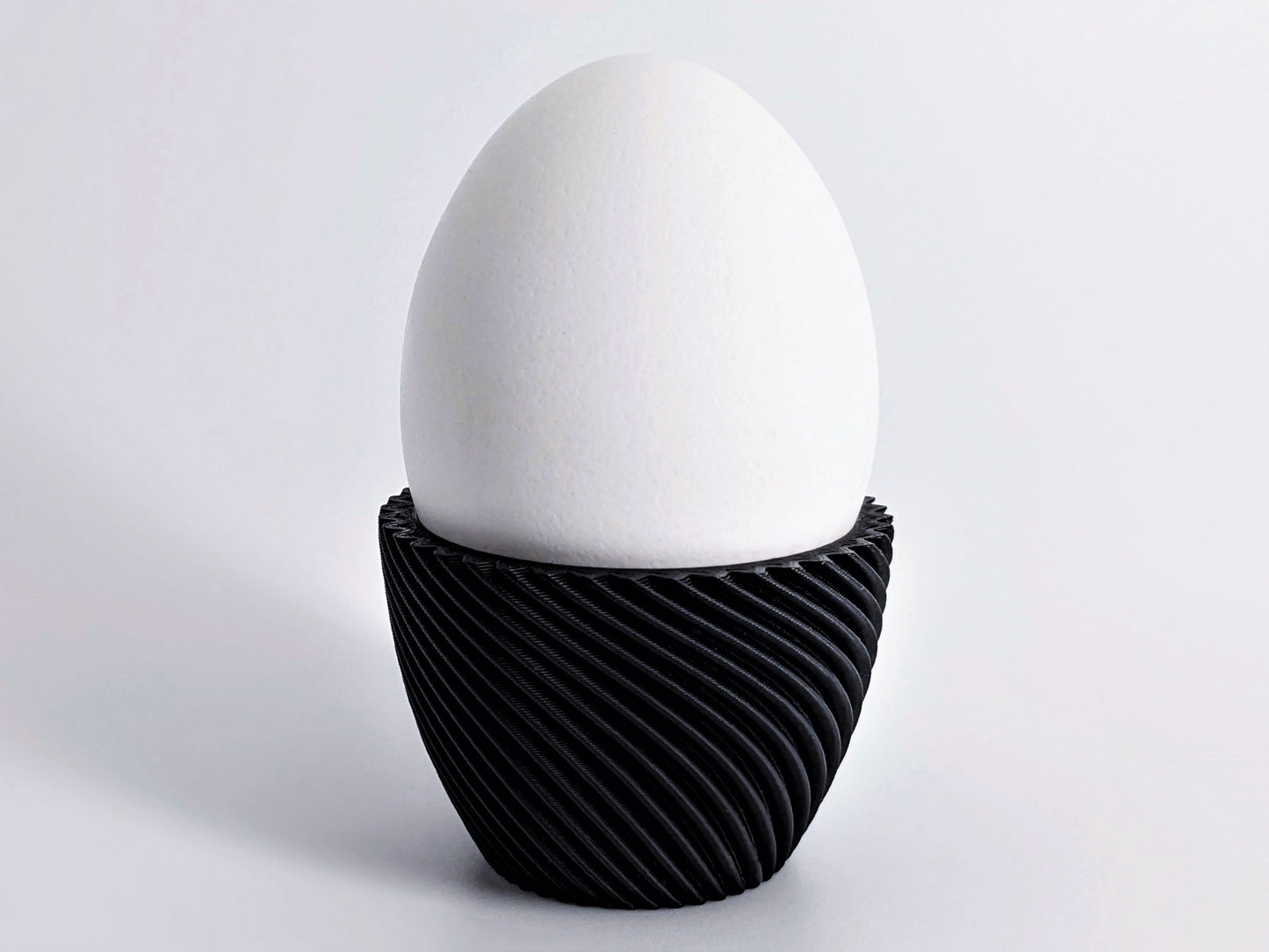 Spiral Design PLA Egg Cup Set (6 Pieces) | Dutch-Made Modern Breakfast Decor