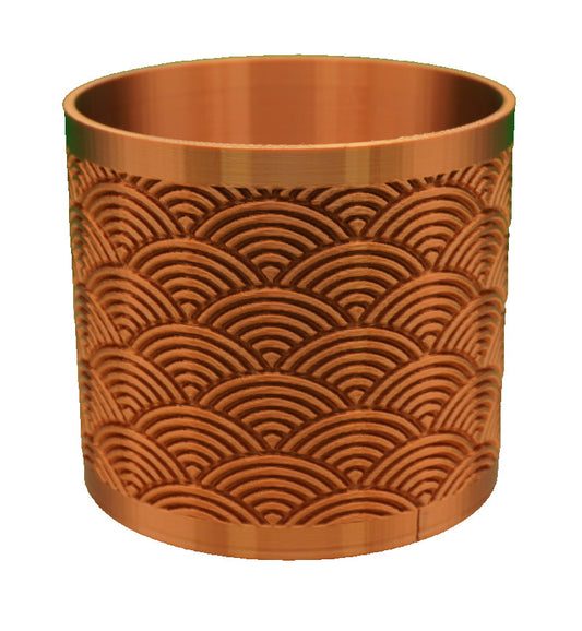 Japanese Wave Planter - Seigaiha Pattern -