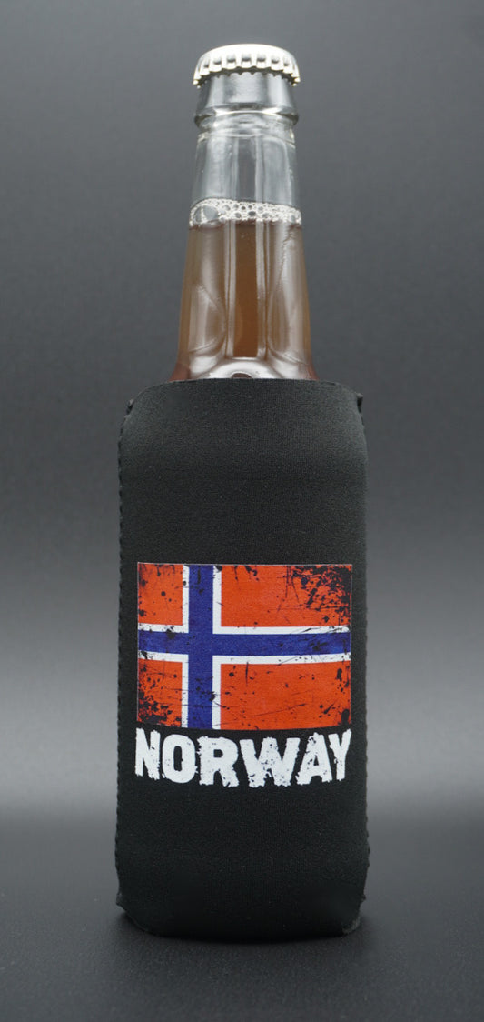 Norway Flag Neoprene Cooler for Bottles and Slim Cans – Norse Pride