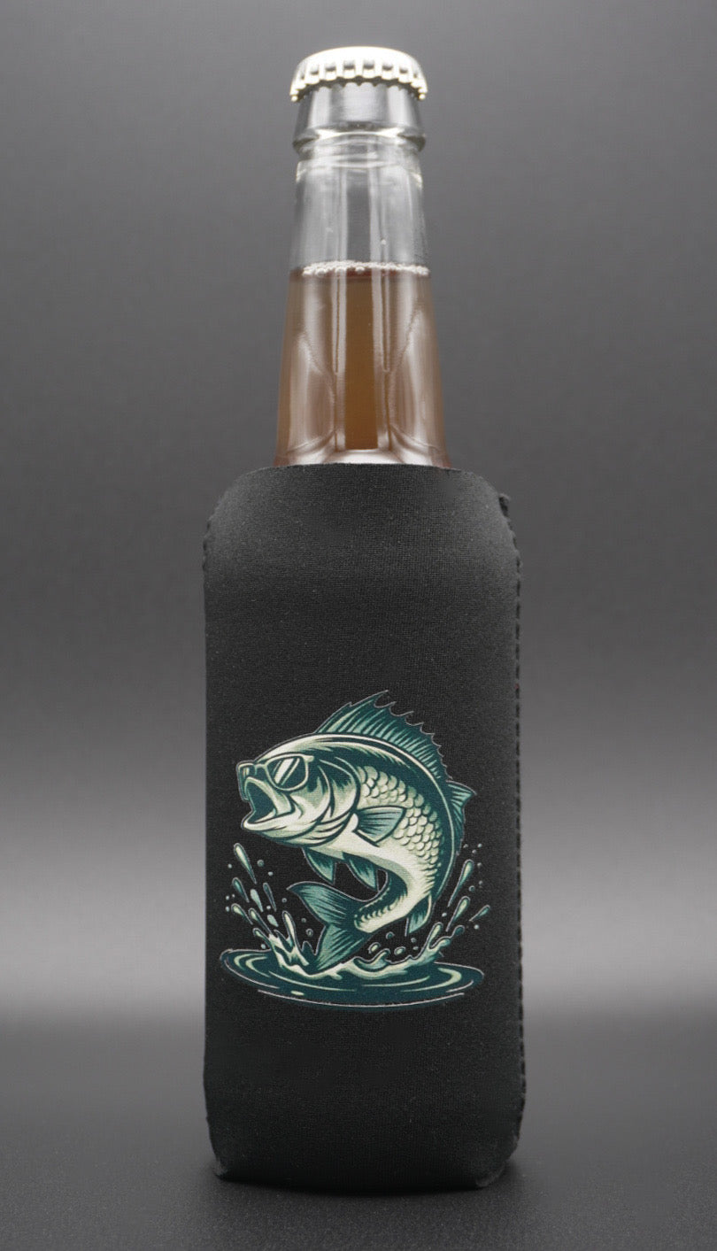 Jumping Fish Neoprene Can Cooler Bundle – 2-Pack (Standard & Slim)