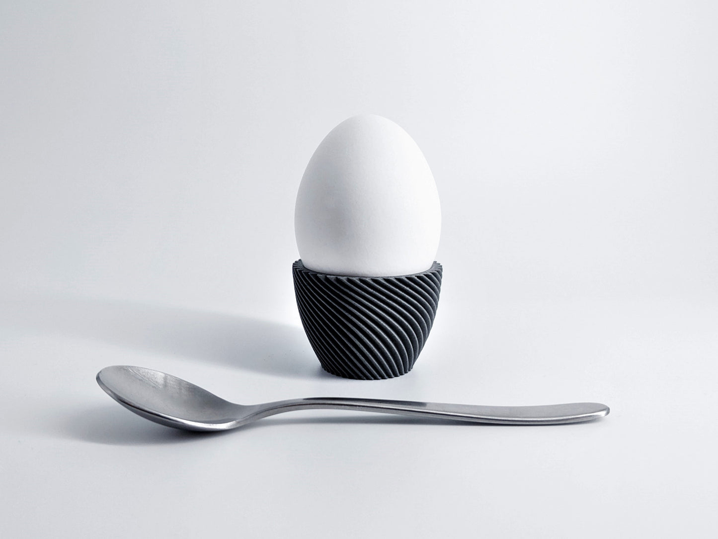 Spiral Design PLA Egg Cup Set (6 Pieces) | Dutch-Made Modern Breakfast Decor