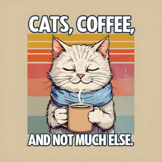 Cozy Cat Coffee Sticker ☕🐱