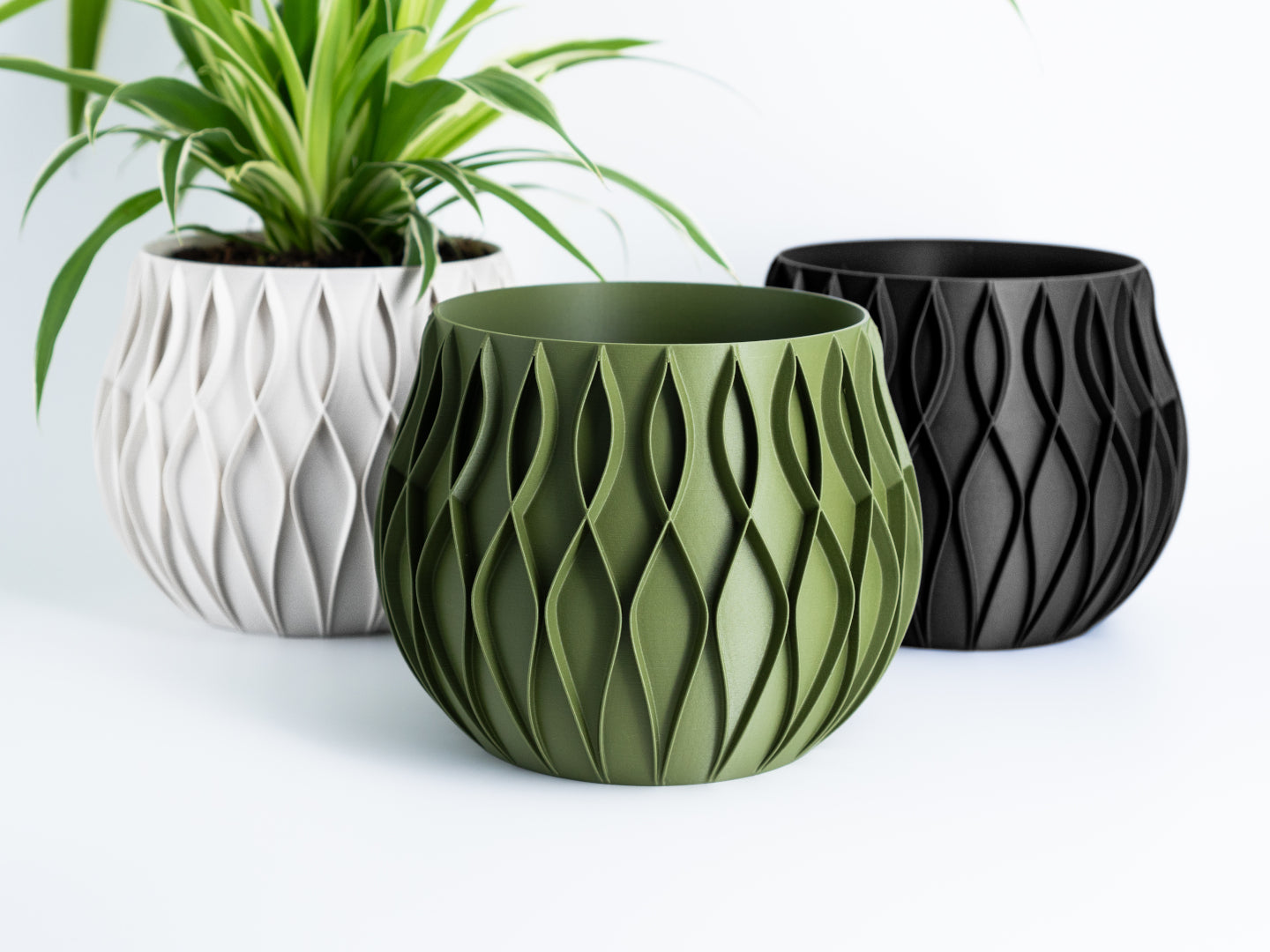 Minimalistischer Pflanztopf mit Geheimfach – 3D-gedruckte Aufbewahrung – 4one6 industries