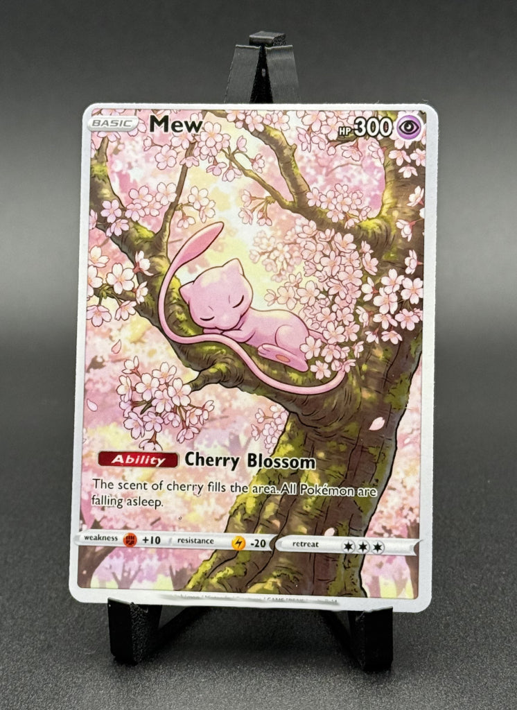 Mew "Sakura Dreams" – Premium Custom Art Card