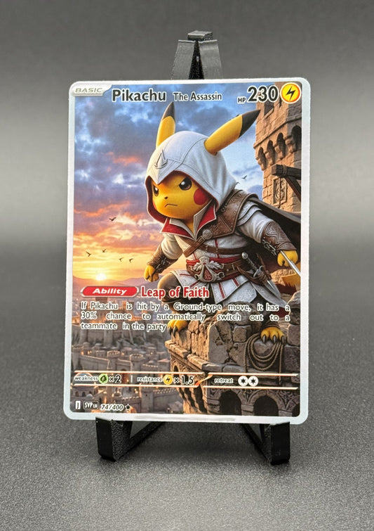 Assassin Pikachu "Hidden Spark" –  Custom Art Card