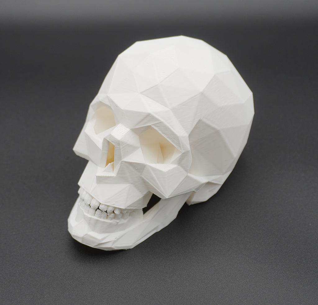 Geometric Low Poly Skull | Modern Minimalist Halloween & Home Decor