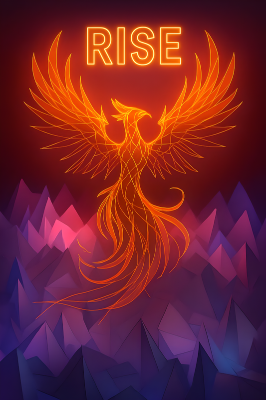 RISE – Neon Phoenix Poster