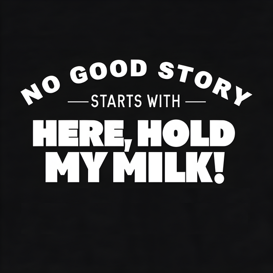 No Good story starts with Hold my Milk