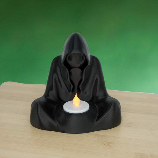 Reaper's Reflection: LED Tealight Holder