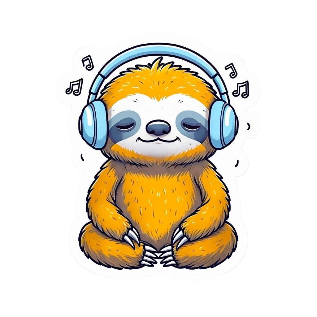 Muziek Sloth - super chill en volledig ondergedompeld