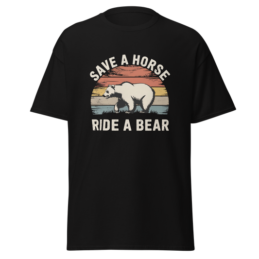 Save a Horse Ride a Bear T-Shirt – Premium Stanley/Stella Gay Bear Culture Vintage Graphic Tee